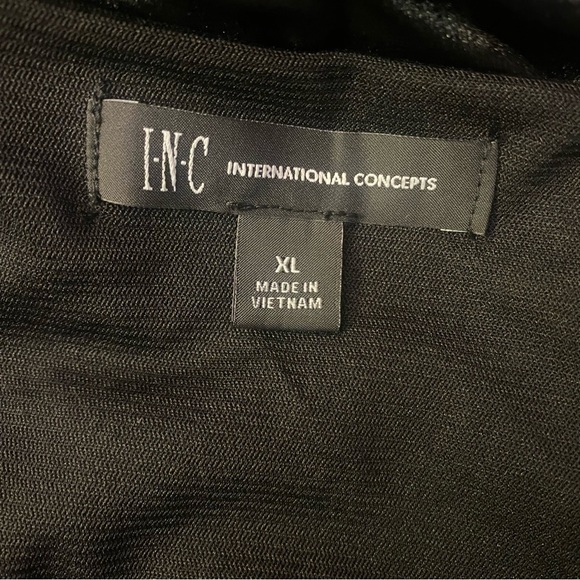 Inc International Black Long Sleeve Dress XL GUC - Picture 4 of 5